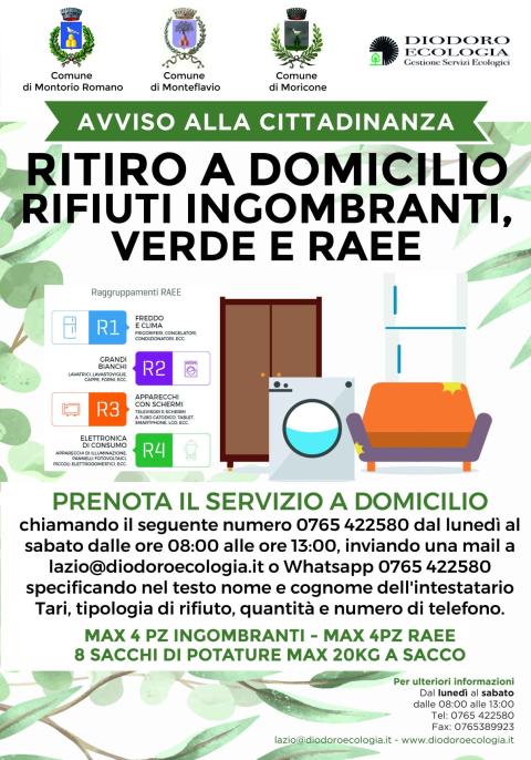 Locandina rifiuti ingombranti